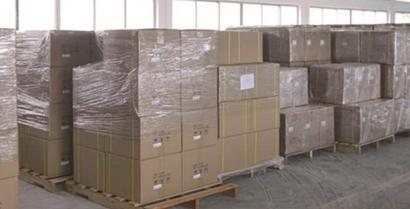 Bagged tapioca starch in the warehouse